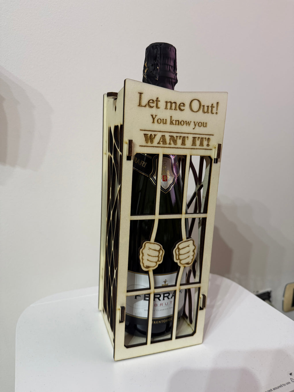 Box scatola vino spuntante liquore in legno