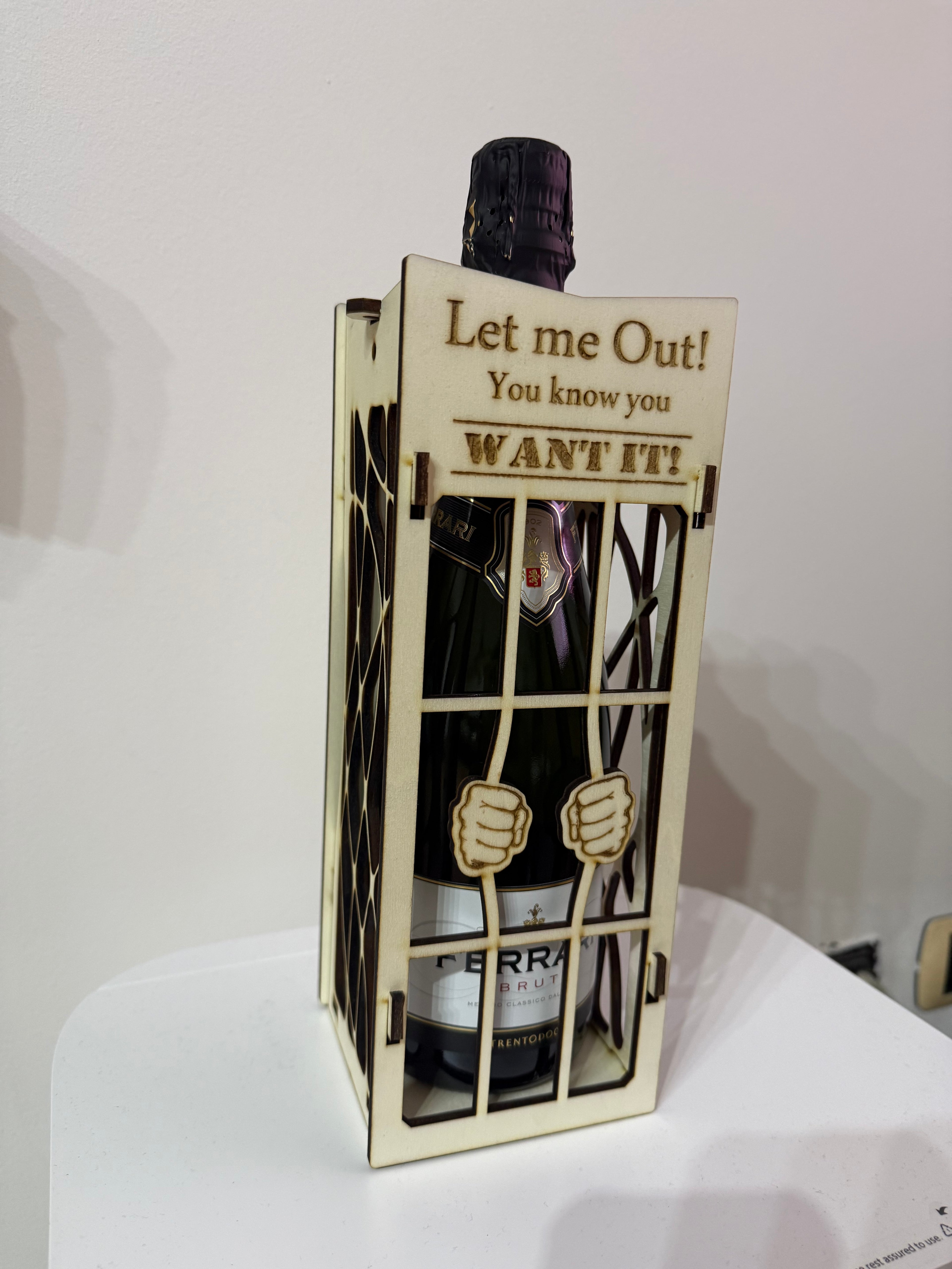 Box scatola vino spuntante liquore in legno