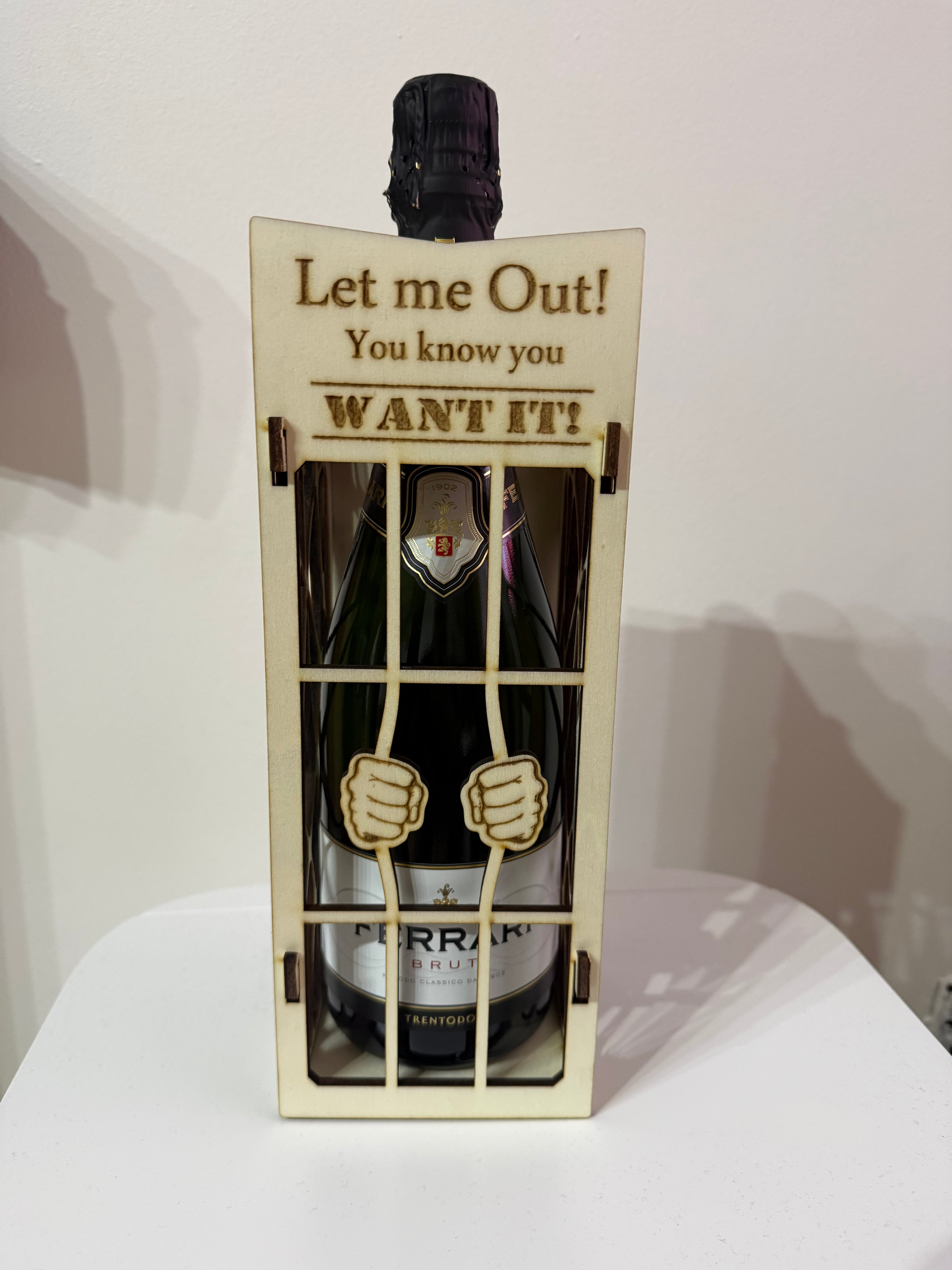 Box scatola vino spuntante liquore in legno