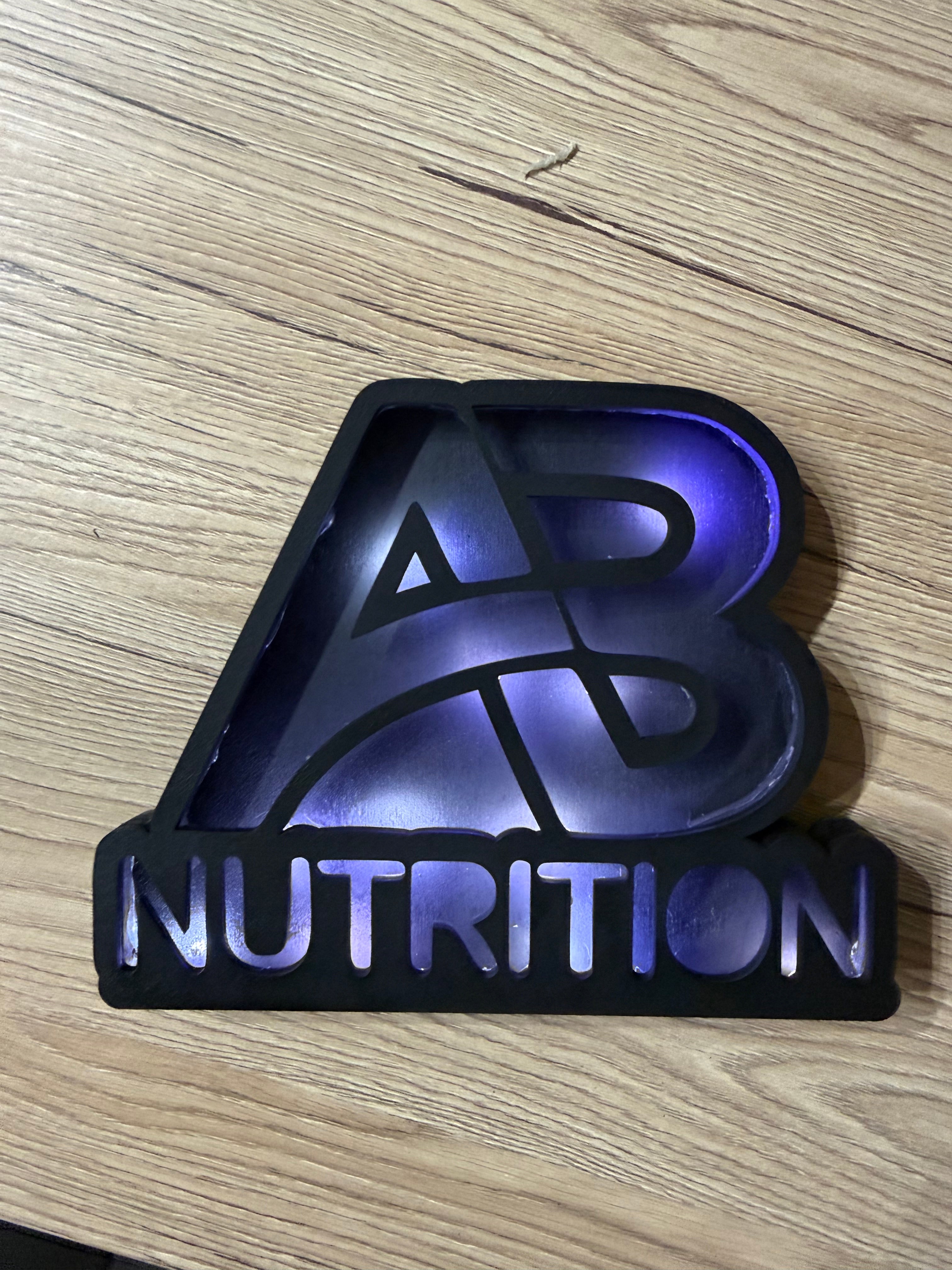 Lampada led personalizzata con il tuo logo in legno