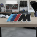 Logo targa m sport bmw emblema in legno