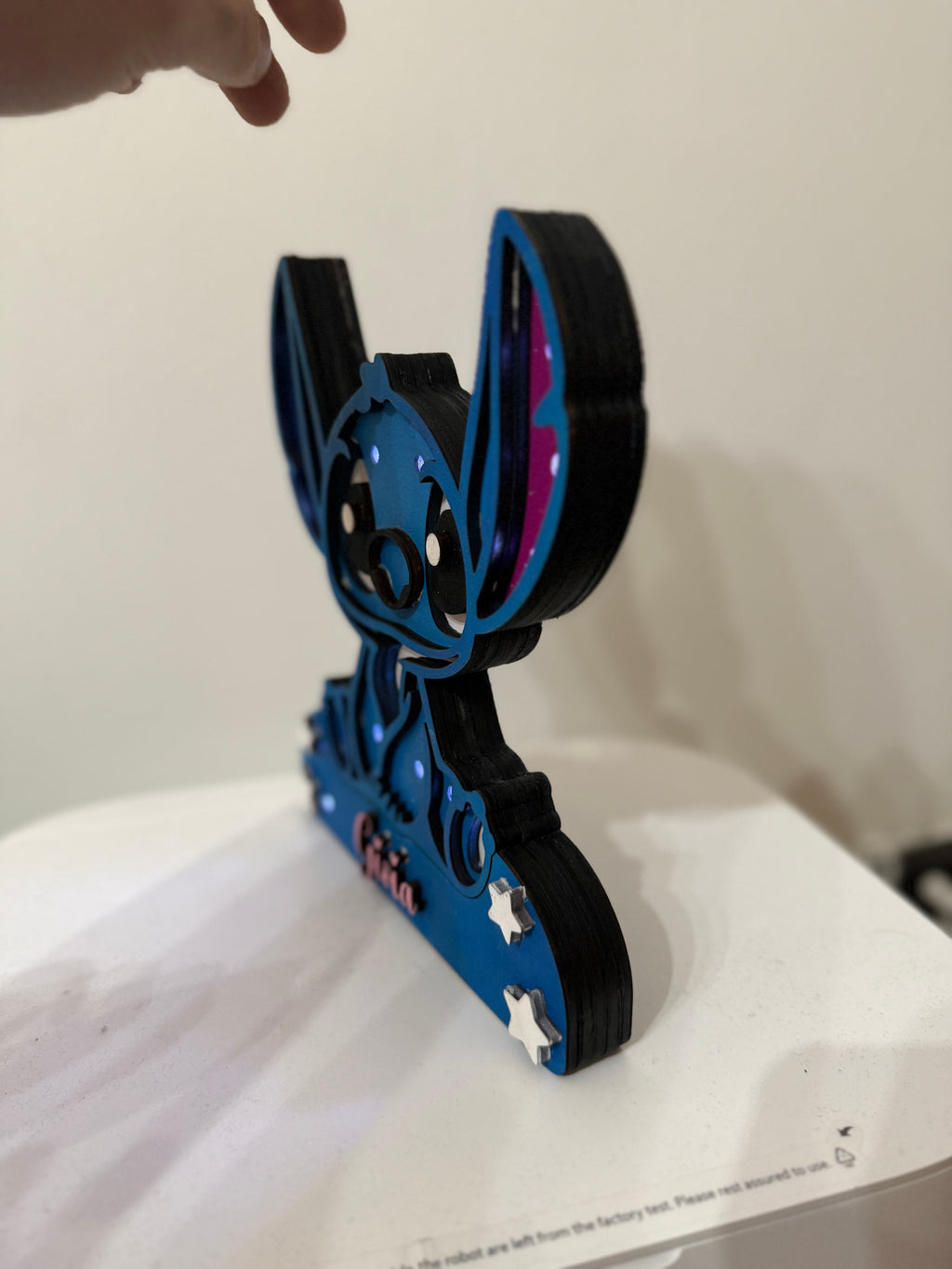 Lampada led stitch led personalizzabile