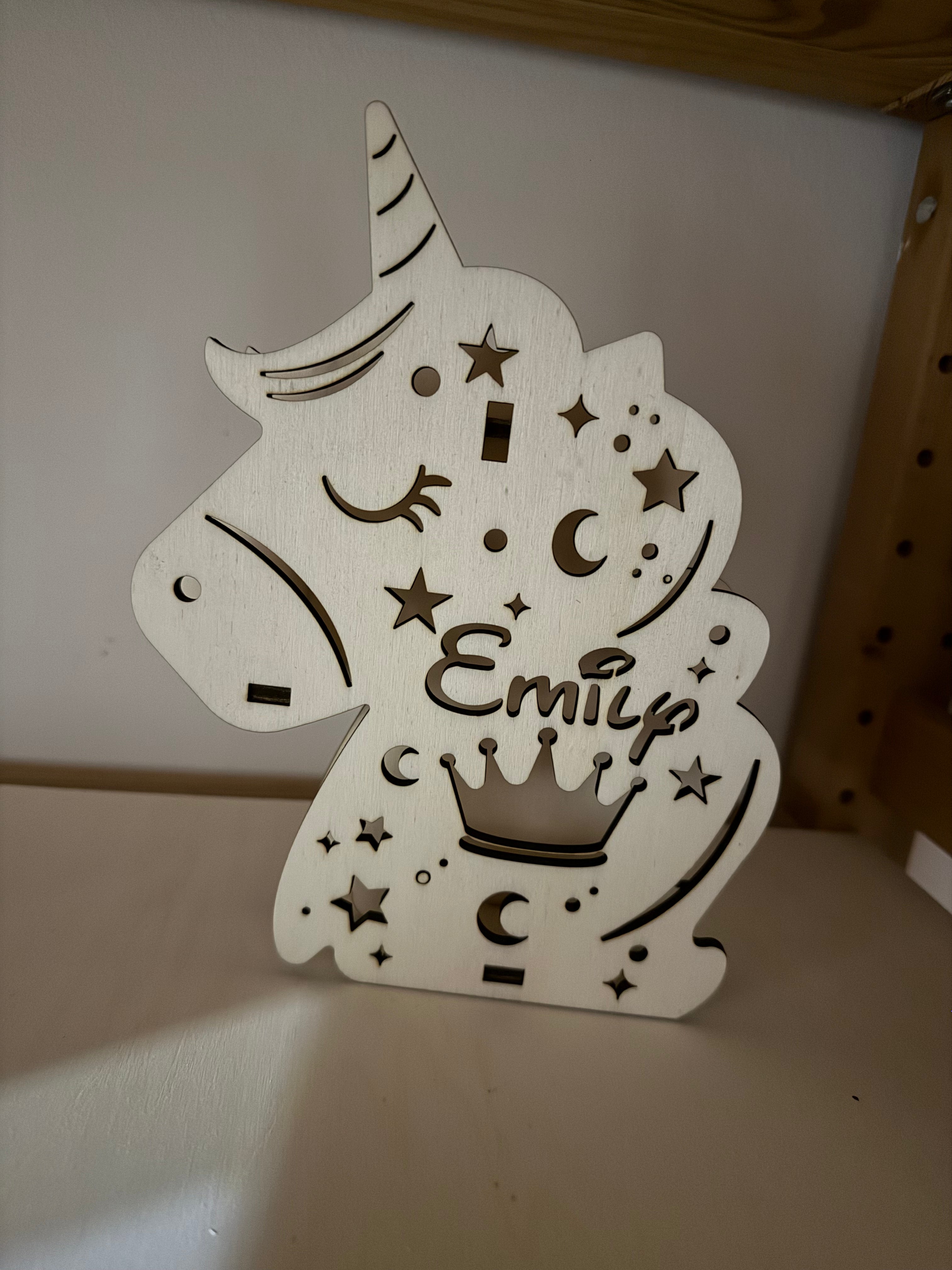 Lampada unicorno unicorn lamp bambini led