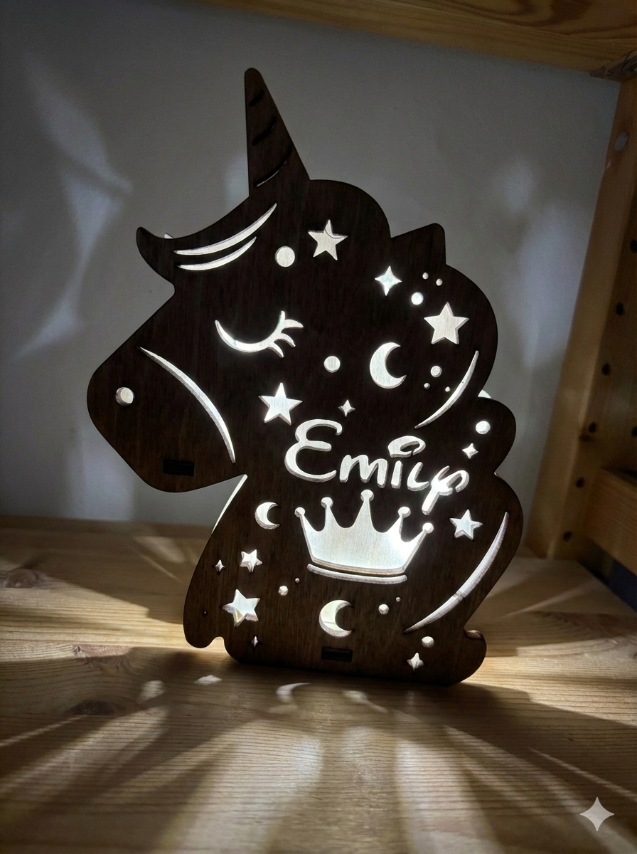 Lampada unicorno unicorn lamp bambini led