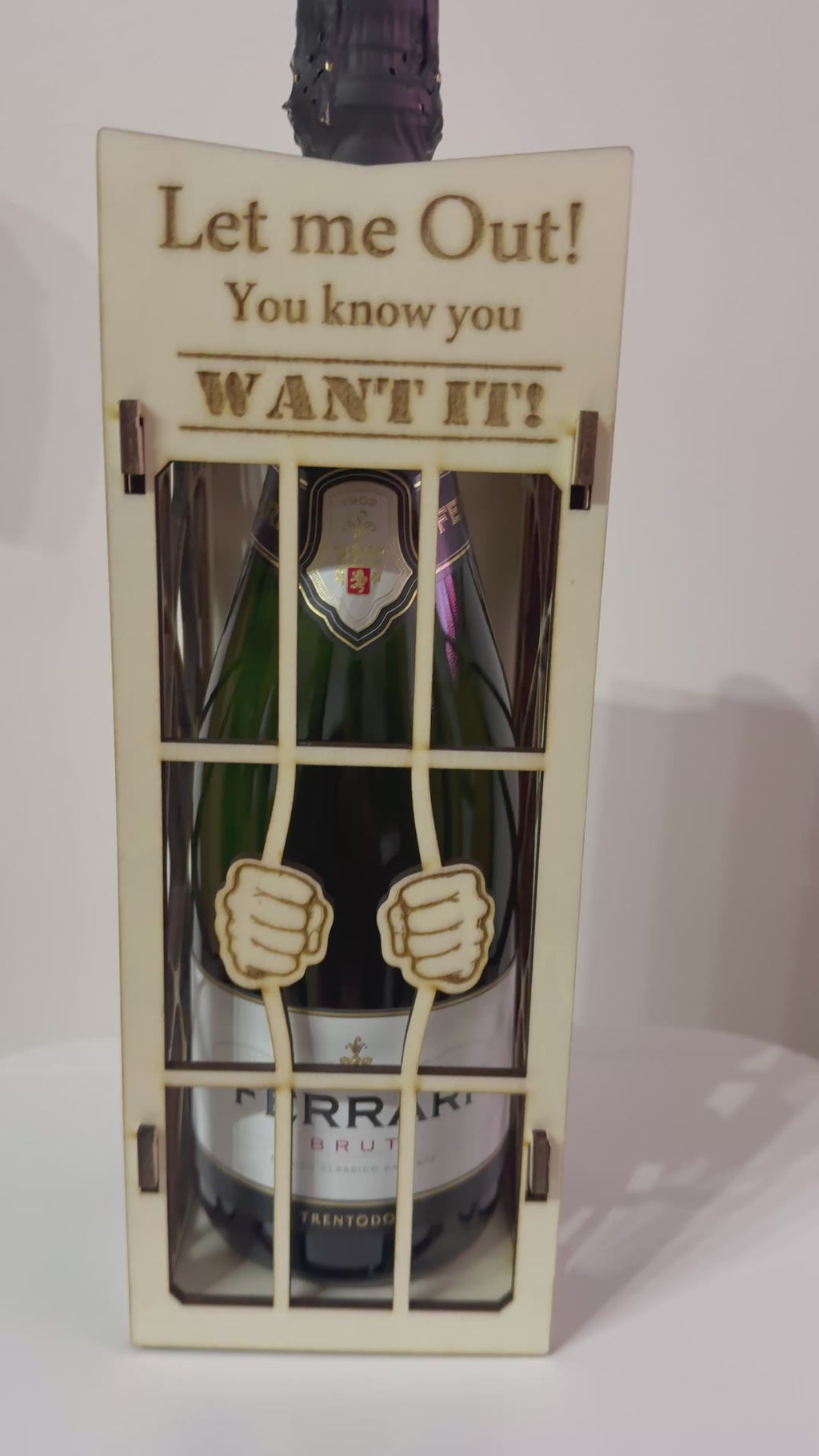 Box scatola vino spuntante liquore in legno